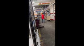 Couriers Get Into A Scuffle