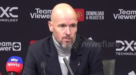 Erik ten Hag post-match press conference after derby loss to Man City in Manchester, UK