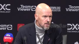 Man Utd 0 - 3 Man City: Erik ten Hag post-match press conference in Manchester, UK