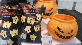 Halloween sightings of Halloween goods at Flying Tiger shops