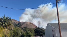 US: Vegetation Fire Breaks Out In San Luis Obispo, Burning More Than 100 Acres 2
