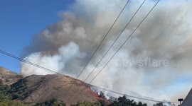 US: Vegetation Fire Breaks Out In San Luis Obispo, Burning More Than 100 Acres