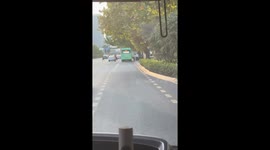 Impromptu Dance Performance at a Bus Stop in China