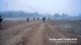 Israeli troops operating in the Gaza Strip