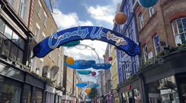 Christmas decorations unveiled in London’s iconic Carnaby Street
