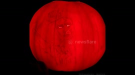 Talented artist carves impressive Ahsoka Tano portrait into pumpkin