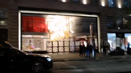 Before Halloween is even over the first street and shopping arcade is lit up with Christmas lights