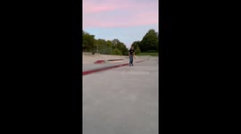 Skateboarder Breaks a Tooth
