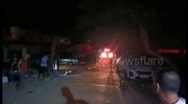 Al-Amal Hospital in Khan Younis, Gaza, Devastated by Israeli Airstrikes on Innocent Palestinian Civilians