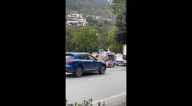 Wacky Ultraman superhero-designed car drives on busy road in China