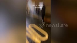 Footage shows yobs shooting fireworks at police during night of violence in Birmingham
