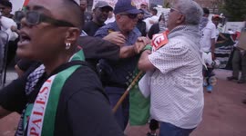 Police scuffles at Gaza rally in South Africa where anti-apartheid cleric Boesak calls for Israel ambassador's expulsion