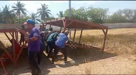 Man Holds on Too Tight While Flipping Equipment