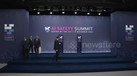 Michelle Donelan joins international counterparts for family photo at AI Summit in Milton Keynes, UK