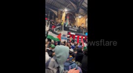 UK: Hundreds Of Pro-Palestine Protesters Call For Ceasefire At Liverpool Street Station 4