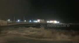 Worthing Pier closes as Storm Ciaran brings gusty winds to UK
