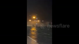 Motorist powers through extreme conditions as Storm Ciaran hits Dorset