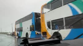 Storm Ciaran: Double-decker busses in Kent have front windows smashed during storm
