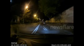 Close call: pedestrian narrowly avoids collision on Sevastopol pedestrian crossing