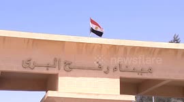 Shots of Rafah Crossing in Egypt Amid Gaza - Israel Conflict