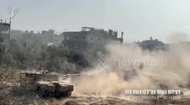 IDF Tank Troops Clash With Hamas In Gaza