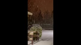 Snowfall delights: Beachwood, Ohio blanketed in white