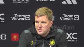Manchester United 0-3 Newcastle: Eddie Howe post-match press conference in Manchester, UK