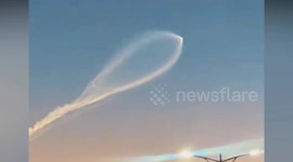 Mysterious white object sparks UFO fears in sky above China