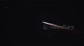 Chinese spacecraft returning to earth creates mesmerizing sky trail