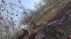 Rocket debris crashes into field in rural China