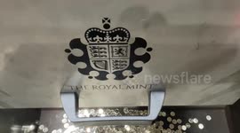 Production of new coins celebrating the natural world gets under way at the Mint in UK