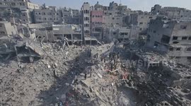 Gaza's Bureij refugee camp reduced to rubble by Israeli airstrikes
