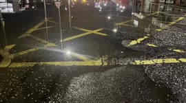 Flooding in Portadown as Storm Ciaran hits Northern Ireland