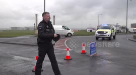 Storm Ciaran cuts off Isle of Portland, UK