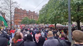 Pro Palestine Protest, On St Peter's Square, calls for Cease-Fire between Isreal & Hamas. In Manchester, England
