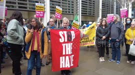 Protest: Stop Braverman, Stop the Hate, London, UK