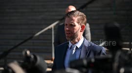 Eric Trump Leaving Court Ater Testifying In Former President Trump Civil Fraud Trial in New York, NY, USA