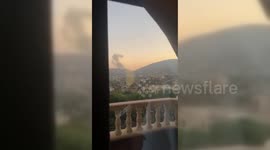Israel Raids Hezbollah Target In Maroun El Ras, Southern Lebanon