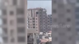 Israel Bombs Central Gaza Commercial Blocks