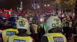 Several arrested as police disperse pro-Palestine protesters in London