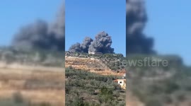 Massive Israeli Raid Along Lebanon Border