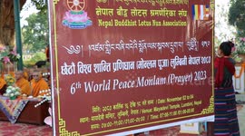 The Buddhist devotee organise 6th world peace Monlam prayer in Lumbini