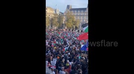 UK: Hundreds Of Thousands Join Pro-Palestine Rallies In Central London