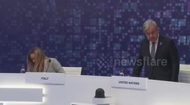 Sunak speaks at top of AI summit plenary in Milton Keynes, UK