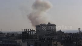 Israeli warplanes and tanks attack the city of Rafah, Gaza Strip