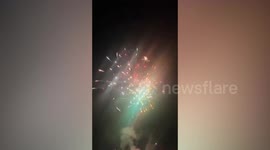 Shocking video captures horrifying moment fireworks exploded in a crowd injuring several people