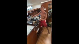 Ever Tried Cooking in Hurricane Winds on a Boat?