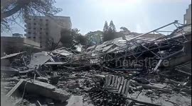 Gaza war: Destruction near Al-Shifa Hospital as Israeli offensive intensifies