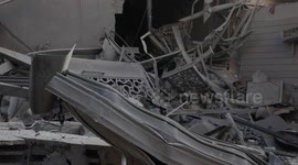 Israeli warplanes bombed a building near Al-Shifa Hospital in the center of Gaza City.