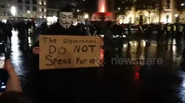 UK's annual 'Million' Mask March so badly attended that police outnumbered protesters at least 5 to 1